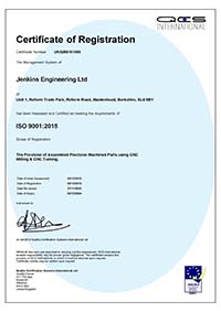 BS EN ISO 9001-2008 Certificate